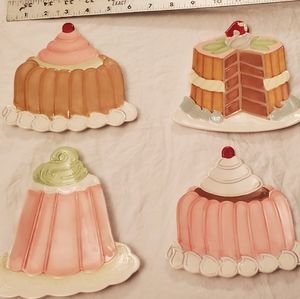 Small decorative dessert plates